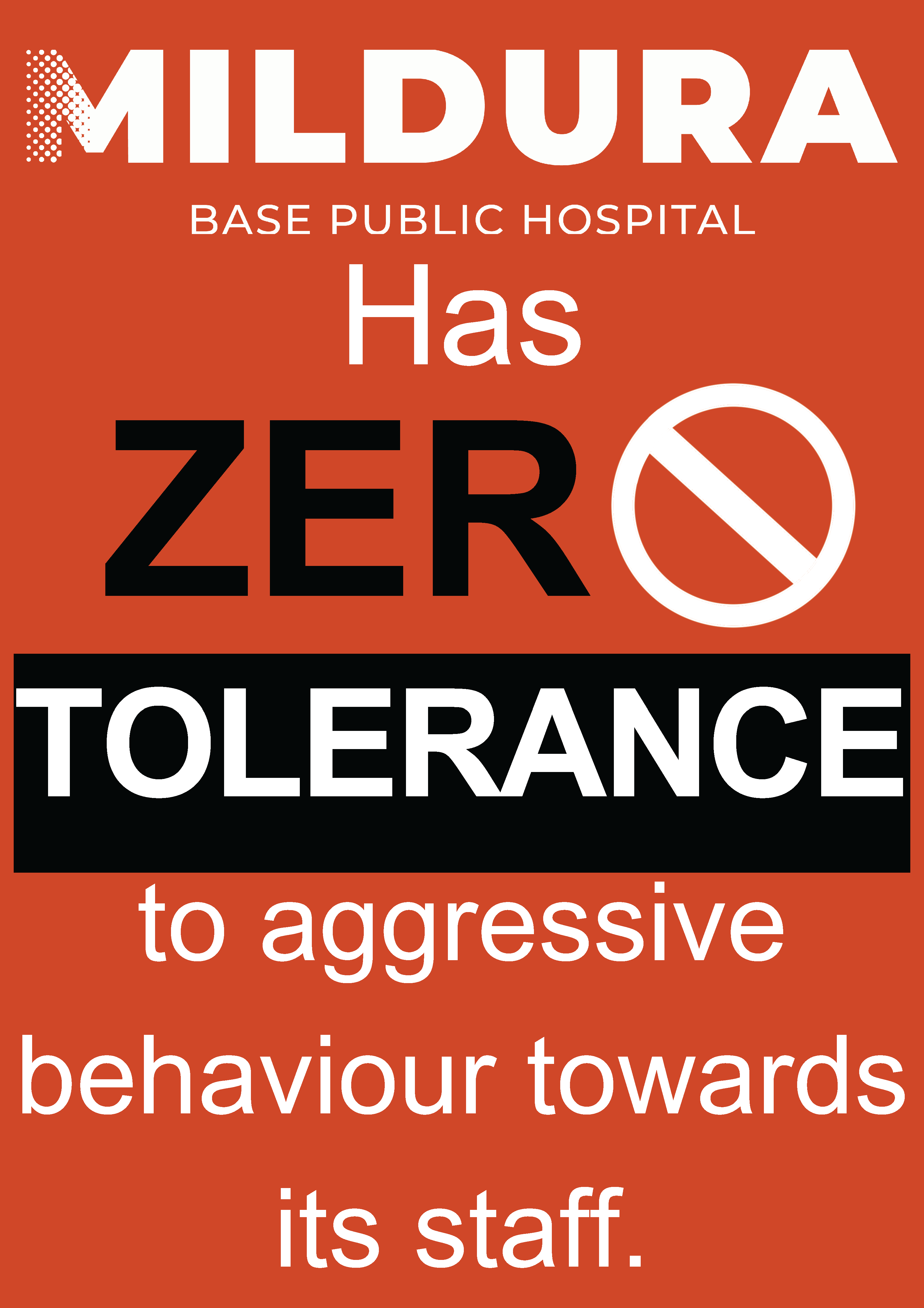 Zero Tolerance